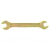Ключ рожковый, 10 х 11 мм, желтый цинк. СИБРТЕХ 14304
