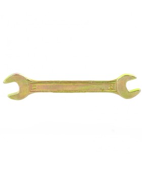 СИБРТЕХ Ключ рожковый, 10 х 11 мм, желтый цинк. 14304