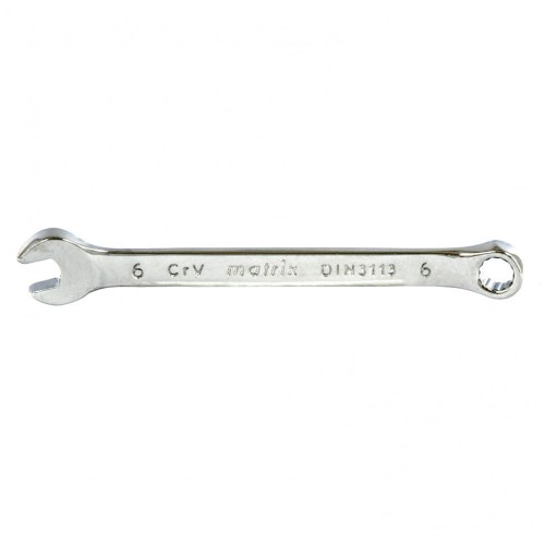 Ключ комбинированный, 12 мм, CrV, полированный хром Matrix 15156