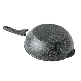 ГОРНИЦА Сотейник 240/82 мм, съемная ручка (софт тач), с крышкой, (п/у), серия Гранит ст2413аг
