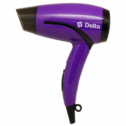 Фен 1000 Вт DELTA DL-0906 фиолетовый