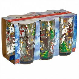 ДЕКОСТЕК Набор стаканов 230 мл 6 штук (Рождественская сказка) 146-Д