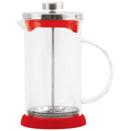 Чайник заварочный пресс Mallony GFP01-600ML-R Красный 600 мл стеклянный 950070