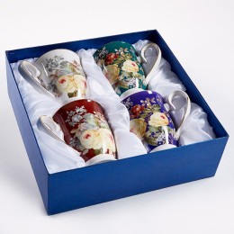 BEATRIX Набор кружек 4 предмета, 350 мл МЛ077L/4 в подарочной упаковке