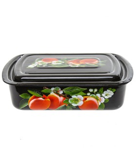 КМК Лоток с крышкой 1,5л с рис.(коричн.) 42504-082/6