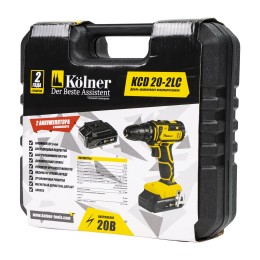 KOLNER Аккумуляторная дрель-шуруповерт KCD 20-2LC