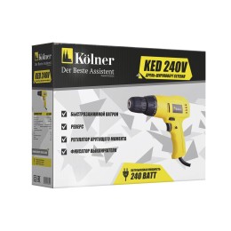 KOLNER Сетевая дрель-шуруповерт KED 240V
