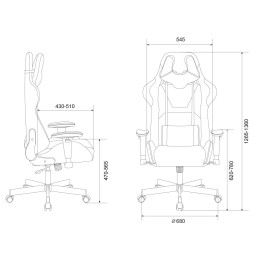 БюрократКресло игровое Бюрократ VIKING KNIGHT Fabric коричневое