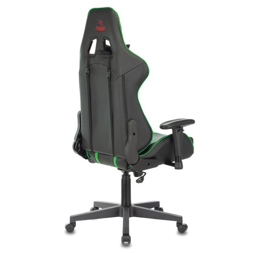 Кресло игровое Бюрократ VIKING ZOMBIE A4 черный/зеленый