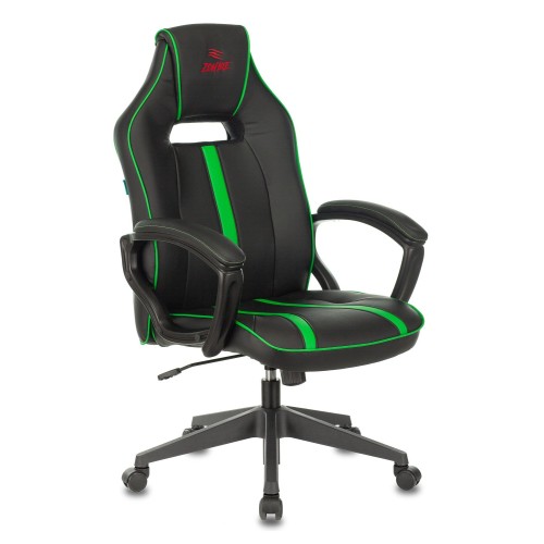 Кресло игровое Бюрократ VIKING Zombie A3 черный/зеленый