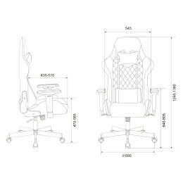 Бюрократ Кресло игровое  Zombie VIKING 7 KNIGHT Fabric серый Loft 1430469