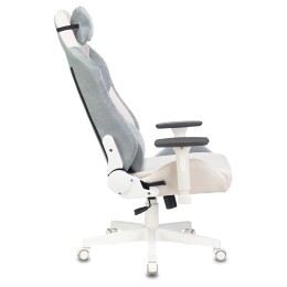 Бюрократ Кресло игровое Zombie EPIC PRO Edition белый/серо-голубой