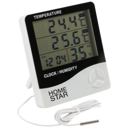 HomeStar Термометр-гигрометр цифровой HS-0109 с выносным датчиком. 104304-SK