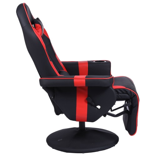 Кресло игровое Cactus CS-CHR-GS200BLR черный/красный сиденье черный/красный эко.кожа