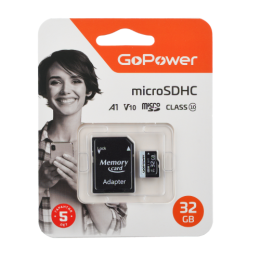 GoPower Карта памяти microSD 32GB Class10 00-00025675