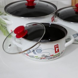 КМК Набор кастрюль (6пр.)  Кухня мира-1-Экстра (бел.)