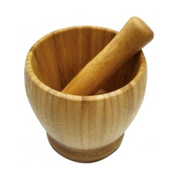 KINGHOFF Ступка с пестиком бамбук KH-1617