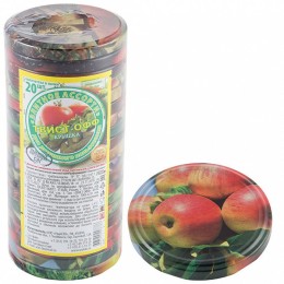 Крышка металлическая винтовая литографированная Элитная - 82 мм, 20 штук