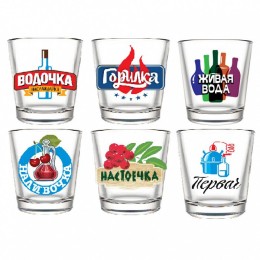 ДЕКОСТЕК Стакан 50 мл 6 штук (Крепкие напитки) 1250-Д