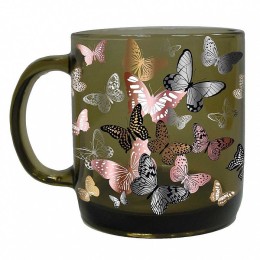 ДЕКОСТЕК Кружка 420 мл ПТИЦЫ&БАБОЧКИ ДЫМКА 50044
