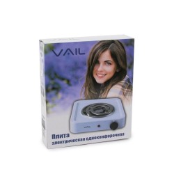 VAIL Электроплитка VL-5212 белая 1000Вт