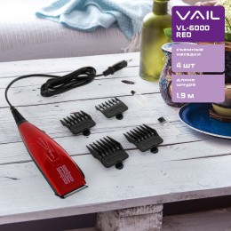 VAIL Машинка для стрижки VL-6000 red