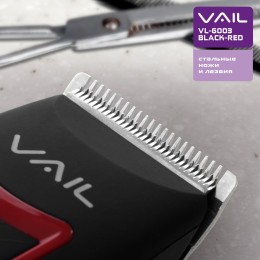 VAIL Машинка для стрижки VL-6003 black-red