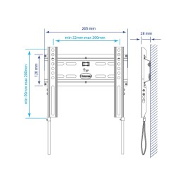 Kromax Кронштейн для телевизора FLAT-5 BLACK
