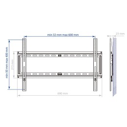 Kromax Кронштейн для телевизора IDEAL-1 BLACK
