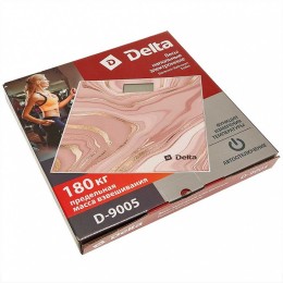 DELTA Весы 180 кг 30×30 см электронные напольные D-9005 Розовый камень