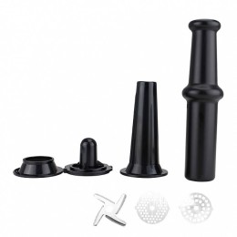 DELTA Мясорубка электрическая 2000 Вт DL-6105M черная с красным + насадка для томатов