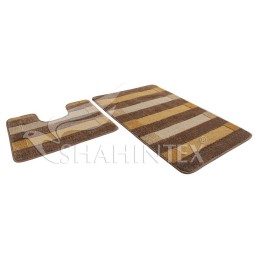 SHAHINTEX Набор ковриков для ванной КОФЕ с МОЛОКОМ 60*100+60*50 7807