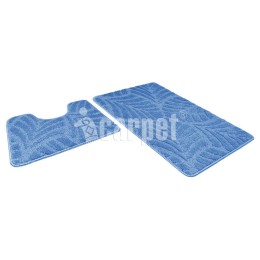 SHAHINTEX АКТИВ Набор ковриков для ванной СИНИЙ 50*80+50*40 00-00005209