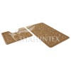 Набор ковриков для ванной Shahintex Латте 60*100+60*50 7806