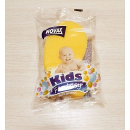 NOVAX Детская банная губка Kids Fantasy 4823058323916 желтый 
