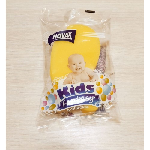 Детская банная губка Kids Fantasy NOVAX 4823058323916 желтый