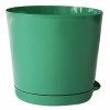 Горшок для цветов 100 мм 0,5 л с прикорневым поливом Easy Grow PLASTIC REPUBLIC ING47010ЗР зелёная роса