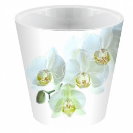 PLASTIC REPUBLIC Горшок для цветов London Orchid Deco 160 мм 1,6 л ING6196БЛ белая орхидея