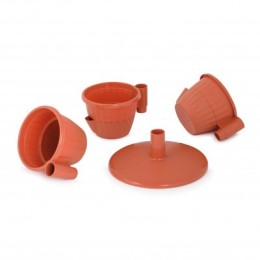 АЛЬТЕРНАТИВА Горшок цветочный Каскад 0,7л М 8068 терракотовый