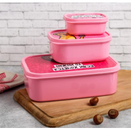 ЗВ Набор ланч-боксов  3 шт. Жизнь- это суп, а я в ней вилка 4933702