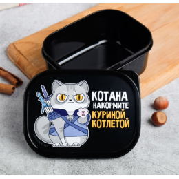 ЗВ Ланч-бокс  500 мл. Кота накормите куриной котлетой 4913046
