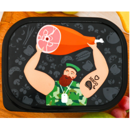 ЗВ Ланч-бокс  500 мл. Обед настоящего мужика 2789827