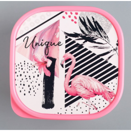 ЗВ Ланч-бокс  700 мл. Фламинго 4569096