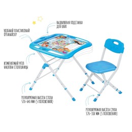 НИКА Комплект детской складной мебели NKP2/1 с азбукой в кругу друзей