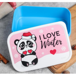ЗВ Ланч-бокс 1200 мл. I love winter.Панда 5095010