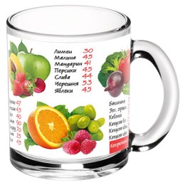 ДЕКОСТЕК Кружка 300 мл Таблица калорий 208-Д