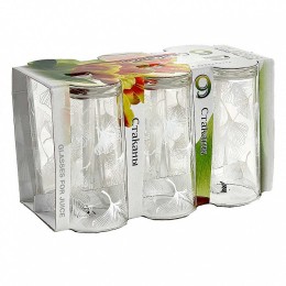 GLASSTAR Набор стаканов  230мл./6пр. Ботаника 1256/91 белый