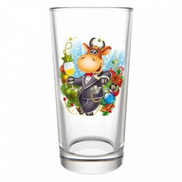 ДЕКОСТЕК Набор стаканов 250мл. /6 пр. Символ года БЫК  146-Д 