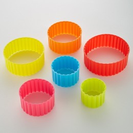 ALPENKOK Набор пластиковых форм для печенья 6 размеров Круг АК-621Р/6