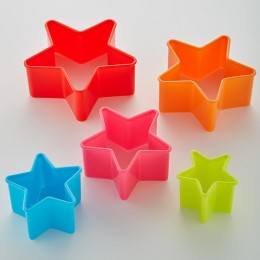 ALPENKOK Набор пластиковых форм для печенья 5 размеров Звездочки АК-622Р/5